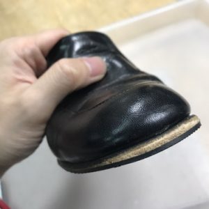 つま先補修とハーフソール